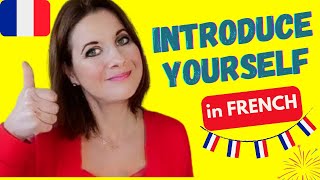 INTRODUCE YOURSELF FRENCH 💪 HELPFUL for FRENCH EXAMS  SUBTITLES [upl. by Maryjane561]