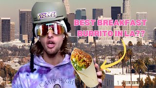 Hunt for the best breakfast burrito in LA part 2 [upl. by Ahens300]