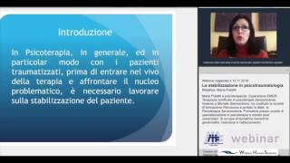 La stabilizzazione del paziente in psicotraumatologia Maria Puliatti [upl. by Zelle276]