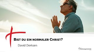 quotBist du ein normaler Christquot  David Derksen  AGL 13102024 [upl. by Ardnic]