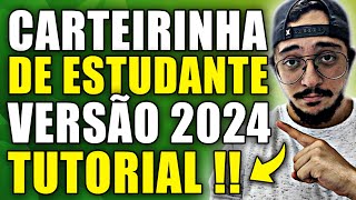 CARTEIRINHA DE ESTUDANTE DNE OFICIAL 2024  RECEBA A SUA HOJE EM ATÉ UMA HORA [upl. by Jeffers]