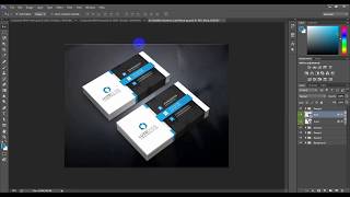 How to use Mockup in Photoshop For Business Card [upl. by Mikkanen]