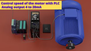 Analog output of PLC  Controlling the speed of the VFD from PLC with Analog output 4 to 20 mA [upl. by Cavil698]