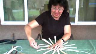 Basket Weaving Video 14Berry BasketAdding more spokes [upl. by Nivla]