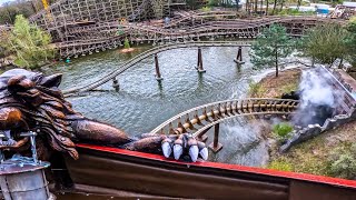 Villegende Hollander quotFlying Dutchmanquot 4K 60fps frontseat onride POV Efteling 2024 [upl. by Melborn741]