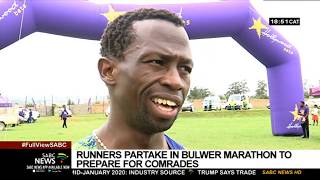 Runners partake in Bulwer marathon to prepare for comrades [upl. by Guthrie]