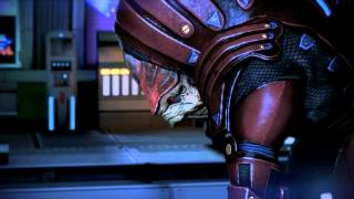 Mass Effect 3  Wrex finds out that cure for the genofage was fake [upl. by Dena]