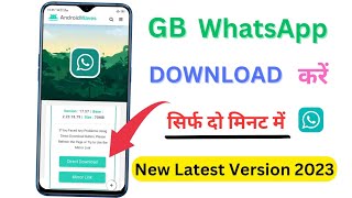 GB WhatsApp kaise download kare  GB WhatsApp download kaise kare 2023  GB WhatsApp [upl. by Ikuy]