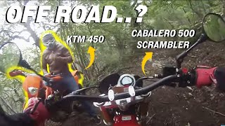 CABALLERO 500 SCRAMBLER e KTM 450 cosa potrebbe mai succedere [upl. by Skier]