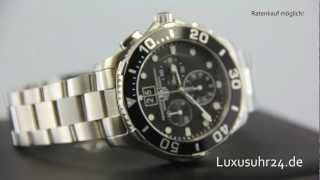 TAG Heuer Aquaracer Chronograph Quartz Grande Date CAN1010BA0821 Luxusuhr24 ab 20 EuroMonat [upl. by Nimesay]