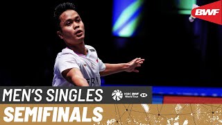 YONEX All England Open 2024  Anthony Sinisuka Ginting INA 5 vs Christo Popov FRA  SF [upl. by Okimuy81]