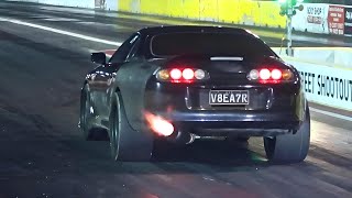 Supra Drag Race Compilation Best of Toyota Supra Drag Race Compilation SUPRA 3000 HP VS WORLD [upl. by Friede883]