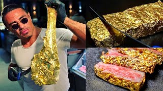 COMO se HACE el ORO comestible  COMO se HACEN las LÁMINAS de ORO COMESTIBLE [upl. by Ahtamas]