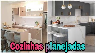 COZINHA PLANEJADA PEQUENA OU GRANDE  43 IDEIAS PARA UMA COZINHA PLANEJADA Decoração [upl. by Davidson]