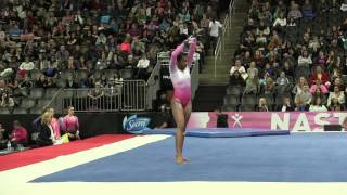 Elexis Edwards  Floor Exercise  2016 Nastia Liukin Cup [upl. by Almap851]