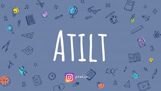 Atilt meaning  Learn English Vocabulary  Word of the Day [upl. by Laeira]