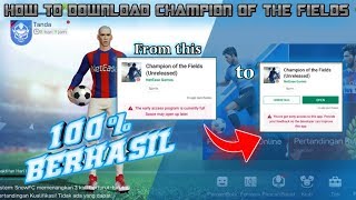 HOW TO DOWNLOAD CHAMPION OF THE FIELDS  NEW FOOTBALL GAME [upl. by Nnylak951]