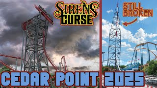 Is Sirens Curse a distraction from a broken Top Thrill 2 Cedar Point 2025 [upl. by Columbine473]