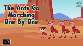 The Ants Go Marching One by One Nursery Rhyme With Lyrics [upl. by Moth]