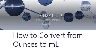 How to Convert from Ounces to mL [upl. by Ecadnac]