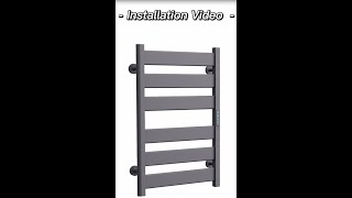 installation video of electric towel warmer model 608 [upl. by Yolane781]