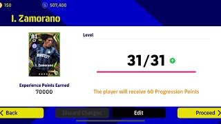 How To Upgrade I Zamorano In Pes  efootball 2023 Epic I Zamorano [upl. by Symer]