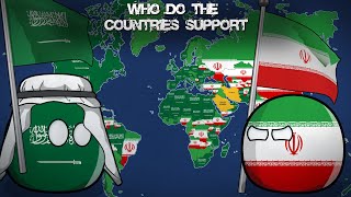 WHO DO THE COUNTRIES SUPPORT Saudi Arabia or Iran Alternative Mapping P16 [upl. by Essilrahc]