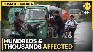 India Monsoon Heavy rains triggers floods 7 landslides  WION Climate Tracker [upl. by Sapphire]