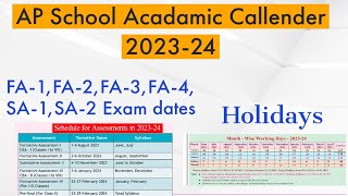 Ap School Holidays 202324 AP govt school Dasara amp Pongal Holidays 2023 [upl. by Okram]