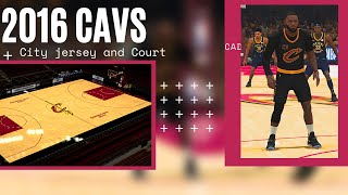 How To Make The 2016 Cavs City Jersey and Court in NBA2K21 Tutorial [upl. by Corel736]