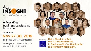 Isha INSIGHT The DNA of Success 2019  A Unique Leadership Intensive [upl. by Grete]