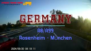 GERMANY  A8A99 Rosenheim  München [upl. by Abert431]