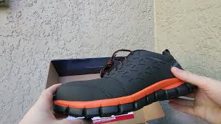 👞👟👞Reebok Work RB4050 Mens Sublite Cushion  SHOES IN HAND  REVIEW 😱🖐️👌 [upl. by Gabby]