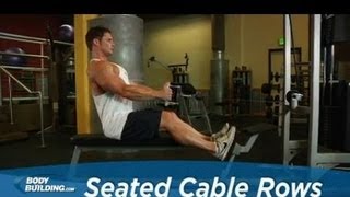 Seated Cable Rows  Back Exercise  Bodybuildingcom [upl. by Kcoj]