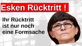 Esken Rücktritt jetzt Untragbar für Deutschland verbitterte und selbstgefällig Politikerin [upl. by Anayrb]