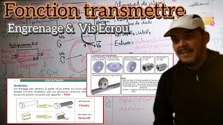 Fonction Transmettre Engrenage amp Vis Ecrou 2bac sm [upl. by Nerad]