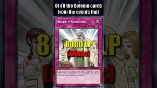 YuGiOh Did You Know The Solemn Cards Shorts [upl. by Adlemy559]