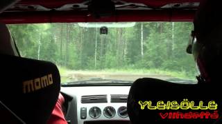 Neste Oil Rally Finland 2012 SS5 Jukojärvi InCar [upl. by Ennaerb]