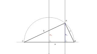 Triángulo rectángulo dados un vértice una mediatriz y una altura [upl. by Brunhilda]