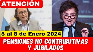 ✅ BUENAS NOTICIAS para PENSIÓNES NO CONTRIBUTIVAS y JUBILADOS desde 5 de Enero BONO Anses [upl. by Dirk]