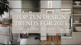 INTERIOR DESIGN TRENDS for 2023 [upl. by Corb]