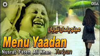 Menu Yaadan Teriyan  Nusrat Fateh Ali Khan  Superhit Romantic Qawwali  Official Release OSA Gold [upl. by Aerdnael]