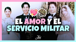 🇰🇷PAREJAS DE CELEBRIDADES SEPARADAS POR EL SERVICIO MILITAR 💔 [upl. by Gingras]