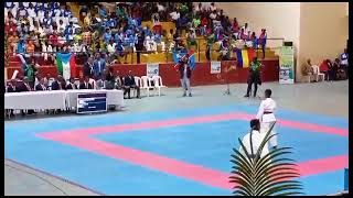 14ème championnat de karaté UFAK région Centre le Cameroun remporte la finale quotkataquot cadet [upl. by Aihsinyt]