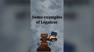 Some examples of Legalese [upl. by Christye]