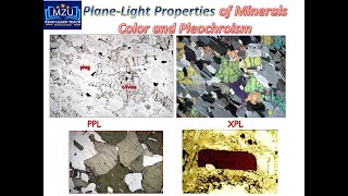 Color and Pleochroism of Minerals ll Planelight Properties of Minerals [upl. by Rustie287]