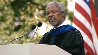 SecretaryGeneral Kofi Atta Annan—1997 MIT Commencement Address [upl. by Fawnia400]