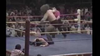 Texas Red The Undertaker vs Bruiser Brody [upl. by Enylcaj]