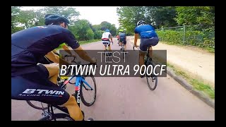 JE PASSE AU VELO DE ROUTE  ULTRA 900 CF BTWIN  DECATHLON [upl. by Domingo32]