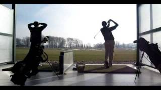 Left handed Golf Swing Beginners Iron [upl. by Yekim]